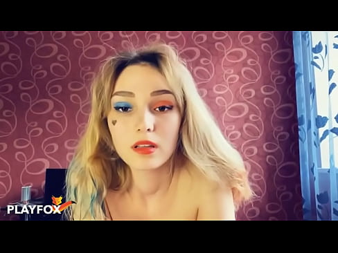 ❤️ Rhoddodd sbectol rhith-realiti hud rhyw gyda Harley Quinn i mi ❤❌ Rhyw super wrthon ni ☑